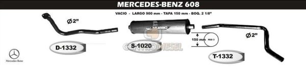 SILENCIADOR VACIO M.B 608